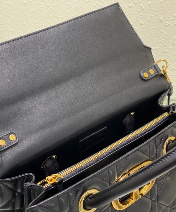 Christian Dior Large St Honore Tote Black
